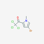 Structure of 1-(4-BROMO-1-METHYL-1H-PYRROL-2-YL)-2,2,2-TRICHLOROETHANONE