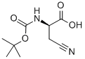 Structure of N-ALPHA-T-BUTOXYCARBONYL-BETA-CYANO-D-ALANINE