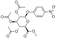 Structure of METHYL-((4-NITROPHENYL)-2,3,4-TRI-O-ACETYL-BETA-D-GLUCOPYRANOSIDE)URONATE