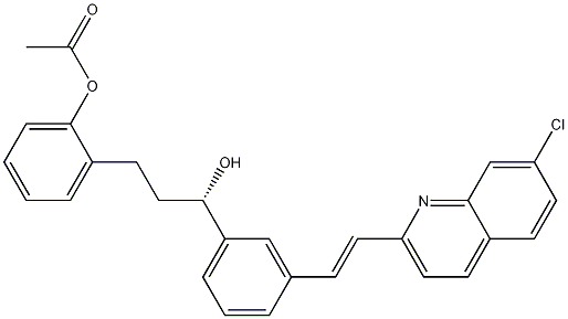 孟鲁司特(3S)羟基甲酮结构式
