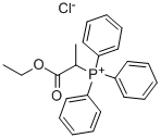 Structure of (2-ethoxy-1-methyl-2-oxoethyl)triphenylphosphonium chloride