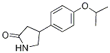 Structure of 2-Pyrrolidinone, 4-[4-(1-methylethoxy)phenyl]-