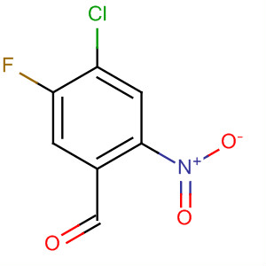 Benzaldehyde, 4-chloro-5-fluoro-2-nitro-结构式