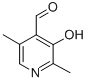Structure of 3-HYDROXY-2,5-DIMETHYLPYRIDINE-4-CARBOXALDEHYDE