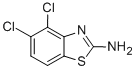 Chemical structure of 2-Amino-4,5-dichlorobenzothiazole.