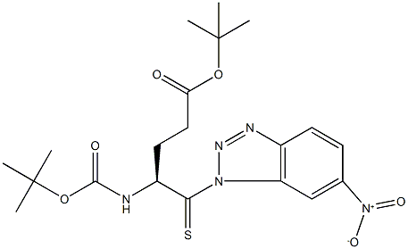 Boc-ThionoGlu(OtBu)-1-(6-nitro)benzotriazolide结构式