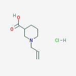 Structure of 1-allylpiperidine-3-carboxylic acid hydrochloride
