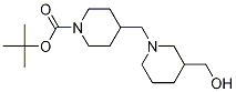 Chemical structure of tert-butyl 4-[[3-(hydroxymethyl)-1-piperidyl]methyl]piperidine-1-carboxylate