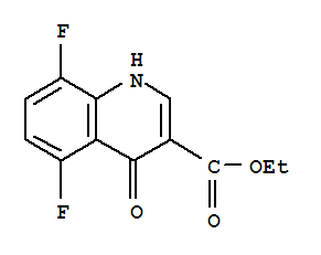 Structure of Ethyl5,8-difluoro-4-oxo-1,4-dihydro-quinoline-3-carboxylate