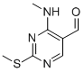 Structure of 4-METHYLAMINO-2-METHYLSULFANYL-PYRIMIDINE-5-CARBALDEHYDE