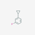 Benzene, 1-cyclopropyl-3-fluoro-结构式