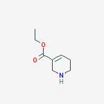 3-Pyridinecarboxylic acid, 1,2,5,6-tetrahydro-, ethyl ester结构式