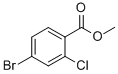 Structure of 4-BROMO-2-CHLOROBENZOIC ACID METHYL ESTER