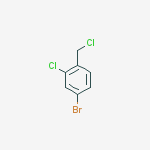 4-Bromo-2-chloro-1-(chloromethyl)benzene结构式