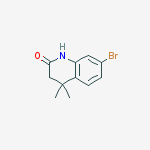 7-Bromo-4,4-dimethyl-3,4-dihydro-1H-quinolin-2-one结构式