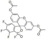 Structure of 3 4 5 6-TETRAFLUOROFLUORESCEIN DIACETAT&