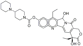 Structure of [1,4'-Bipiperidine]-1'-carboxylicacid,4,11-diethyl-3,4,12,14-tetrahydro-4,12-dihydroxy-3,14-dioxo-1H-pyrano[3',4':6,7]indolizino[1,2-b]quinolin-9-ylester, (4S)-