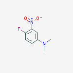 N,N-dimethyl-3-nitro-4-fluoroaniline结构式