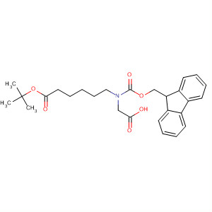 Structure of Hexanoic acid,6-[(carboxymethyl)[(9H-fluoren-9-ylmethoxy)carbonyl]amino]-,1-(1,1-dimethylethyl) ester