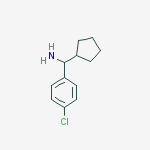 Structure of Benzenemethanamine, 4-chloro-a-cyclopentyl-