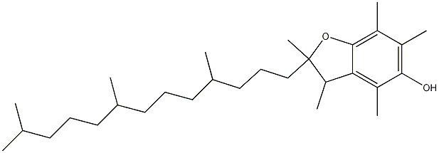 Structure of 5-Benzofuranol,2,3-dihydro-2,3,4,6,7-pentamethyl-2-(4,8,12-trimethyltridecyl)-