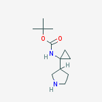 Structure of Tert-butyl N-(1-pyrrolidin-3-ylcyclopropyl)carbamate