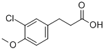 Structure of 3-(3-CHLORO-4-METHOXYPHENYL)PROPIONIC A&