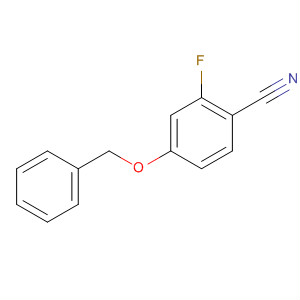 Structure of Benzonitrile, 2-fluoro-4-(phenylmethoxy)-