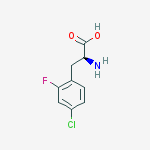 Structure of (S)-2-Amino-3-(4-chloro-2-fluorophenyl)propanoic acid