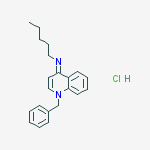 Structure of N-[1-(PHENYLMETHYL)-4(1H)-QUINOLINYLIDENE]-1 PENTANAMINE HYDROCHLORIDE