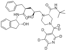 Structure of Indinavir-D-6