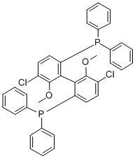 Structure of (R)-(+)-5,5-DICHLORO-6,6-DIMETHOXY-2,2-BIS(DIPHENYLPHOSPHINO)-1,1-BIPHENYL