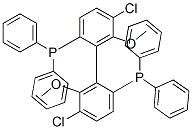 Structure of (R)-(+)-5,5-DICHLORO-6,6-DIMETHOXY-2,2-BIS(DIPHENYLPHOSPHINO)-1,1-BIPHENYL