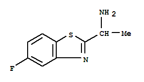 Structure of (1R)-1-(6-fluoro-1,3-benzothiazol-2-yl)ethanamine