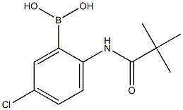 Boronic acid, [5-chloro-2-[(2,2-dimethyl-1-oxopropyl)amino]phenyl]-结构式