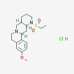 Structure of (8AR,12AS,13AS)-12-(ETHYLSULFONYL)-5,8,8A,9,10,11,12,12A,13,13A- DECAHYDRO-3-METHOXY-6H-ISOQUINO[2,1-G][1,6]NAPHTHYRIDINE HCL