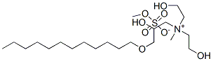 Structure of [3-(dodecyloxy)-2-hydroxypropyl]bis(2-hydroxyethyl)methylammonium methyl sulphate