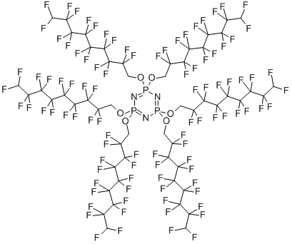 Structure of HEXAKIS(1H,1H,9H-PERFLUORONONYLOXY)PHOSPHAZENE