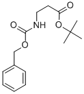 N-苄氧羰基-BETA-丙氨酸叔丁酯结构式
