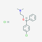 Structure of 2-[(4-chlorophenyl)(phenyl)methoxy]-N,N-dimethylethanamine