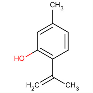Structure of Phenol, 5-methyl-2-(1-methylethenyl)-