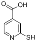 2-疏基吡啶-4-羧酸结构式