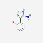 Structure of 4-(2-Fluorophenyl)-1H-pyrazol-3-amine
