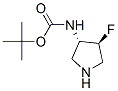 Structure of CARBAMIC ACID (4-FLUORO-3-PYRROLIDINYL)-,TERT-BUTYL ESTER,TRANS-