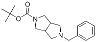 Structure of Pyrrolo[3,4-c]pyrrole-2(1H)-carboxylic acid,hexahydro-5-(phenylmethyl)-, 1,1-dimethylethyl ester