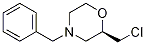 Structure of Morpholine, 2-(chloromethyl)-4-(phenylmethyl)-, (2R)-