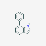 Structure of 7-phenyl-1H-indole