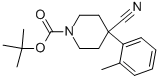 1-Boc-4-氰基-4-(2-甲基苯基)哌啶结构式