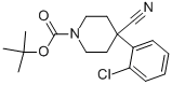 Structure of 1-Boc-4-cyano-4-(2-chlorophenyl)-piperidine