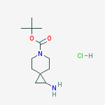 Structure of tert-Butyl 1-amino-6-azaspiro[2.5]octane-6-carboxylate hydrochloride